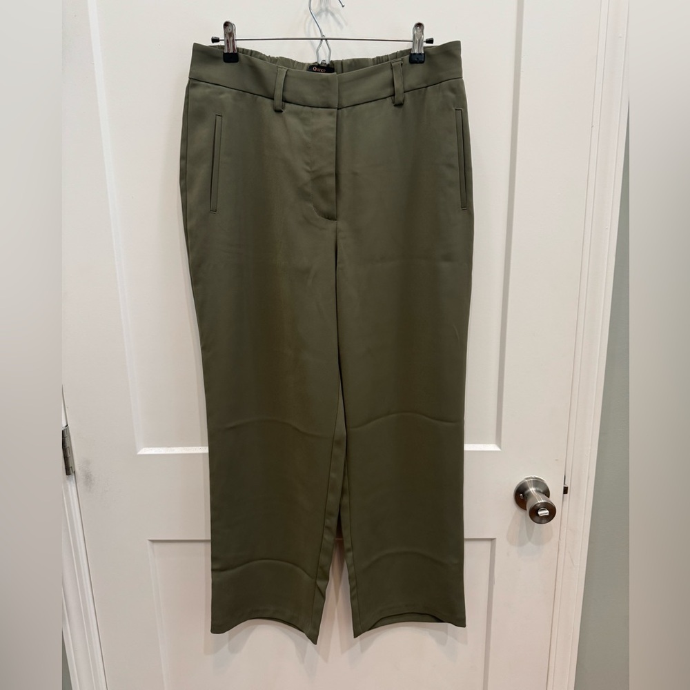 Quince: Stretch Crepe Pleated Wide Leg Pants